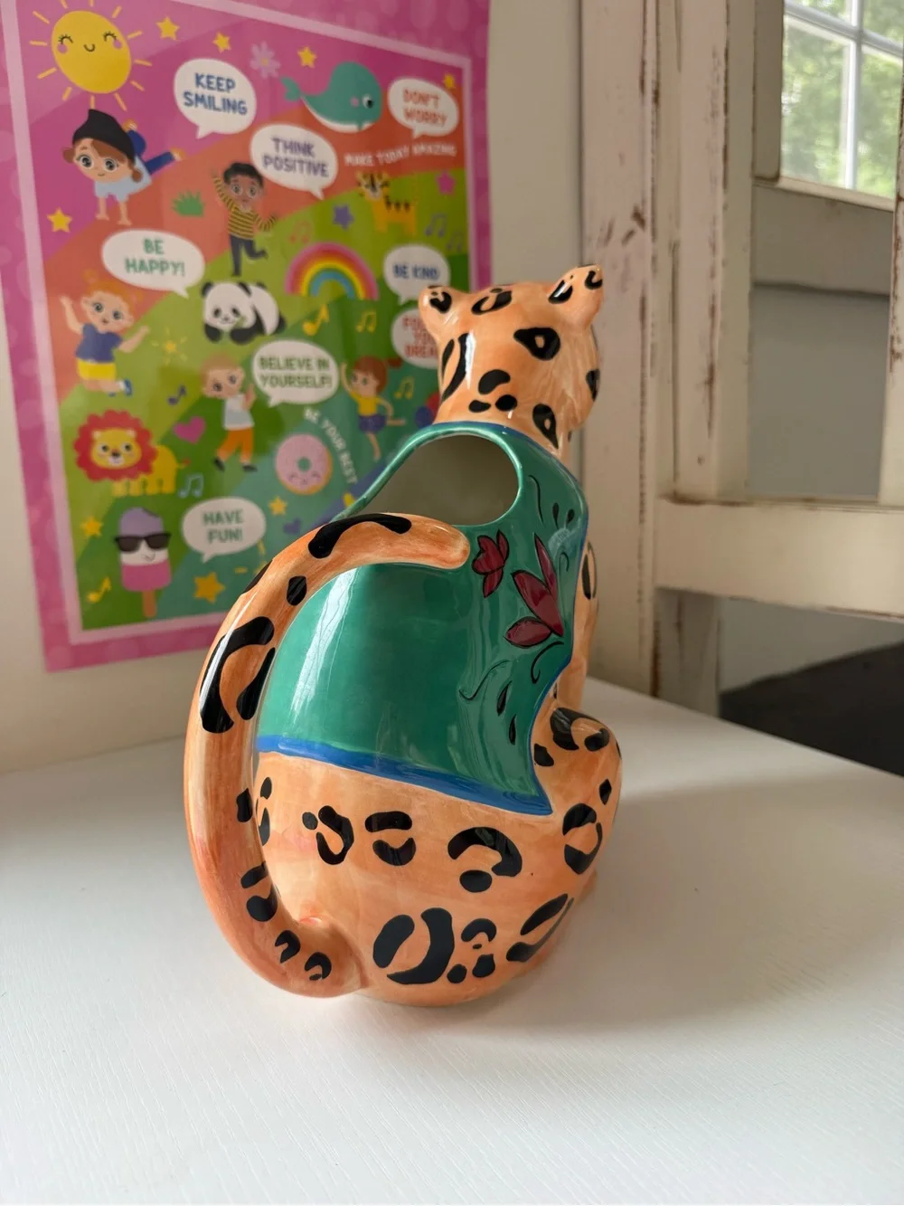 Poetic Wanderlust by Tracy Porter | Cheetah Boho Pitcher for PLANTS ONLY Pot